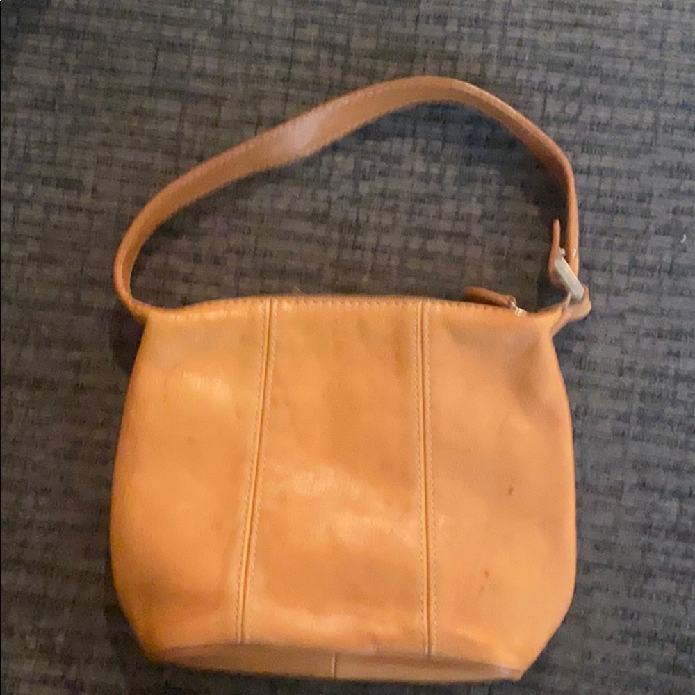 Brown clutch bag